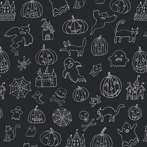 万圣节矢量花纹照片