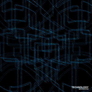 抽象的技术背景。矢量插画