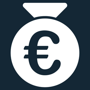 欧元的钱袋子图标图片