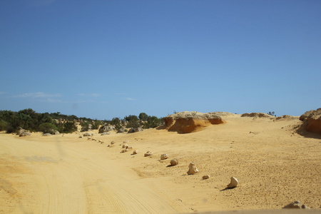 澳大利亚 石峰 nambung 西方，珀斯