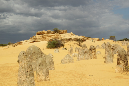 澳大利亚 石峰 nambung 西方，珀斯