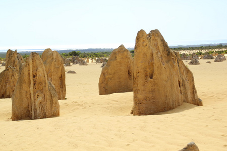 澳大利亚 石峰 nambung 西方，珀斯