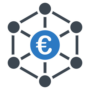 欧元银行网络图标图片