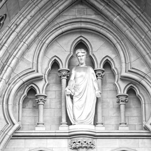 伦敦南华克大教堂门英格兰老建筑