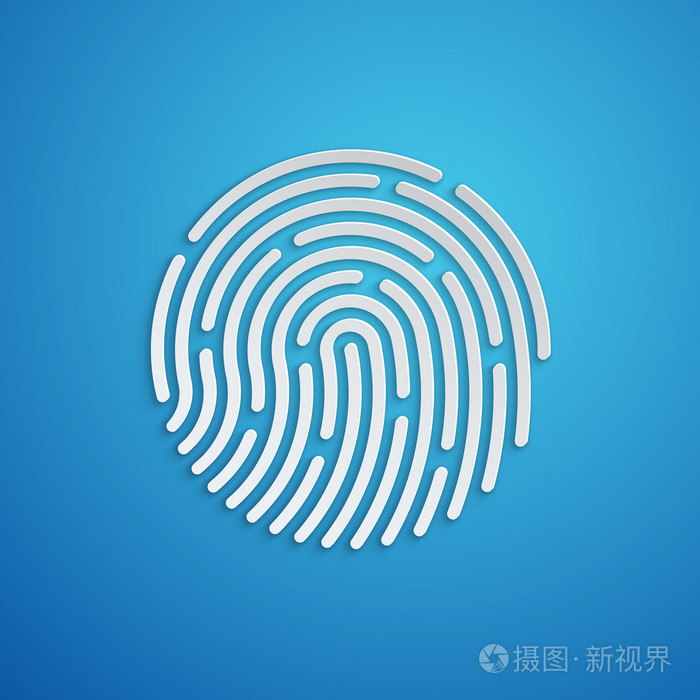 id 的应用程序图标.指纹矢量图