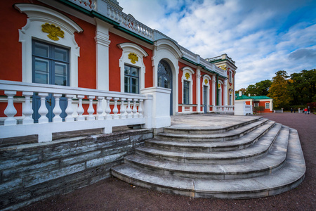 彼得大帝的宫殿，在 Kadrioru 公园，在爱沙尼亚首都塔林