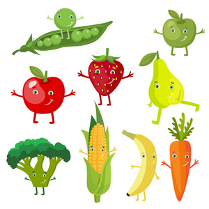 水果和蔬菜的图标