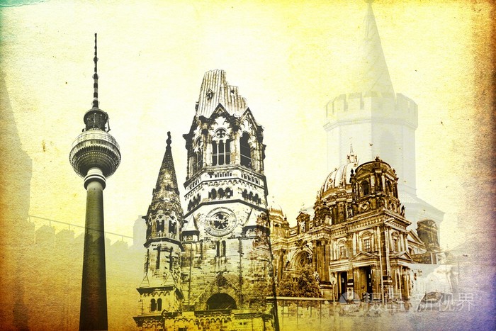 柏林市德国,复古,复古老