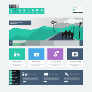 平面网页设计模板