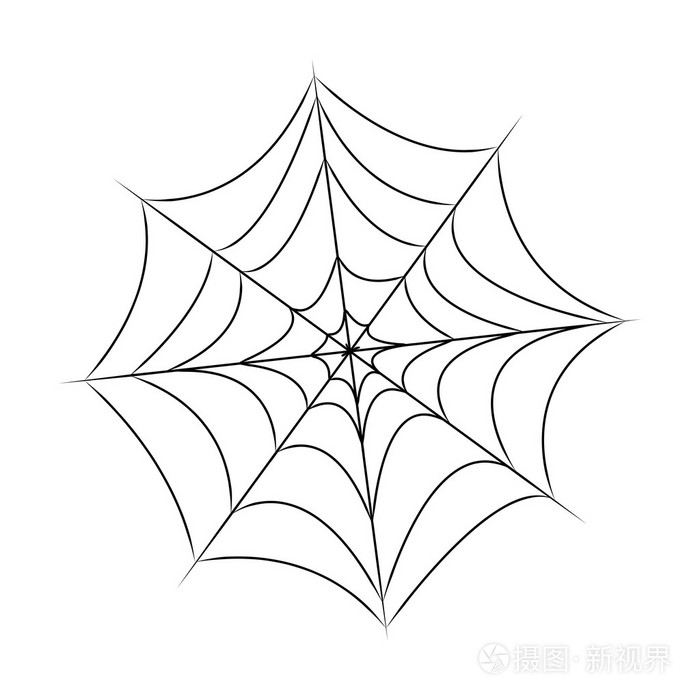 万圣节蜘蛛网蛛网符号图标矢量图一