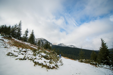 白雪皑皑的山峰