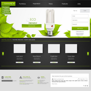 生态网站模板设计