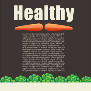 健康食品主题与新鲜蔬菜