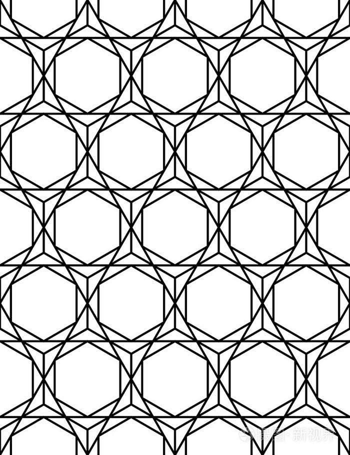 黑色和白色抽象几何背景,时尚的打印, 单色复古纹理,时髦时尚设计