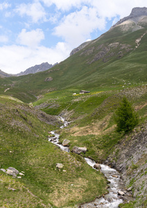 在皮埃蒙特山风景