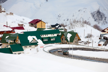 Gudauri 在佐治亚州的滑雪胜地