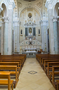 因克罗纳塔教堂。米内维诺默奇。普利亚。意大利。