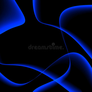蓝色光波抽象背景