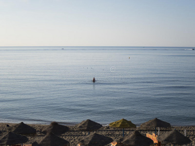 地中海 海岸线 自然 地平线 海景 欧洲 夏天 美丽的 海滩