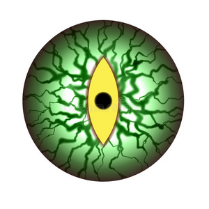 怪眼恐怖眼球美丽的大亮蓝眼睛美丽的女性眼宏镜头与仪式化的化妆.