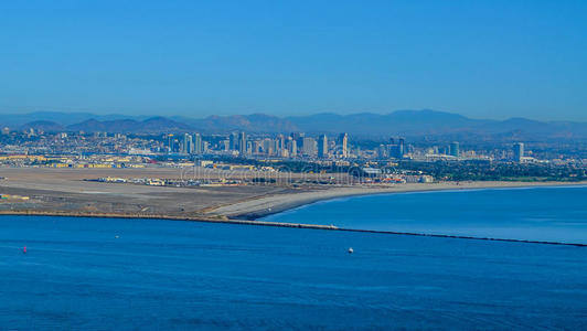 加州圣代戈市和太平洋海岸线