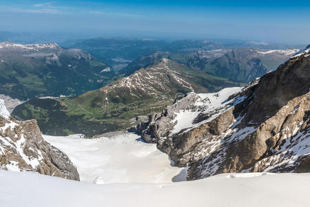 瑞士阿尔卑斯山脉景观，少女峰，瑞士