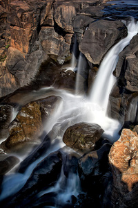 姆普马兰加 峡谷 瀑布 南方 运气 非洲 长曝光 布莱德
