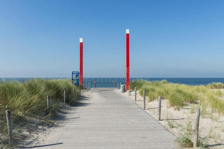 海滩maasvlakte入口