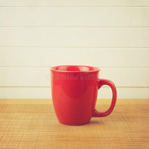 instagram风格的咖啡杯复古照片。