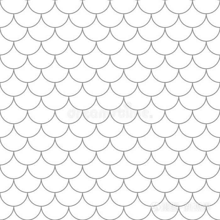 无缝鱼鳞图案