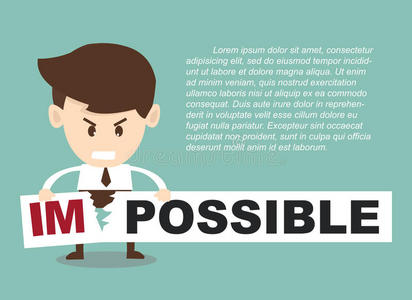 商人把这个词变成不可能照片