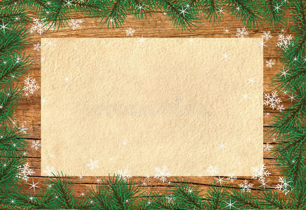 木框圣诞贺词背景