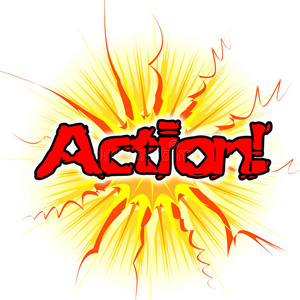 行动标志意味着行动和行动