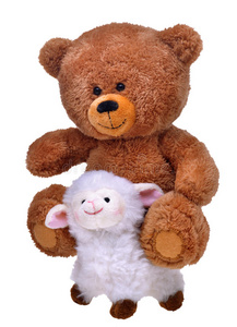 小绵羊玩具泰迪熊