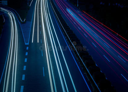 城市道路夜景