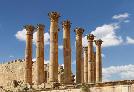宙斯神庙，约旦城市杰拉什古代的格拉萨，约旦