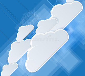 抽象的云技术业务概念