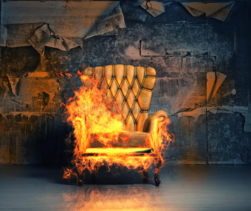 燃烧扶手椅