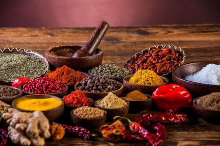 多种调料图片