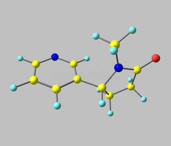 可替宁分子的分离照片