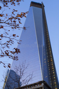 美国纽约市，自由塔和世界贸易中心