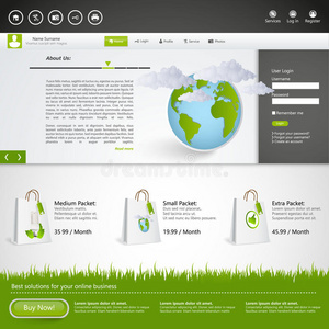 绿色生态商务网站模板