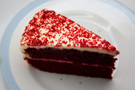 孤立的红丝绒蛋糕红丝绒巧克力蛋糕照片