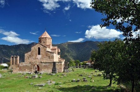 在亚美尼亚的神圣 Odzun 教堂。57 世纪