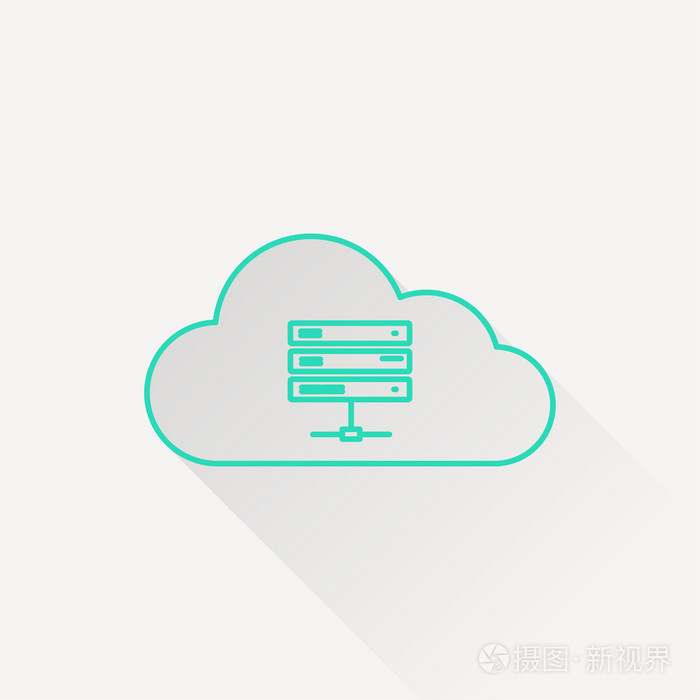 计算机服务器,矢量图图标