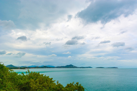 美丽的海景在泰国