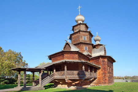 福音 8 在苏兹达尔 俄罗斯的木制教堂