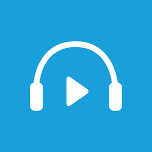 播放音乐图标白色照片