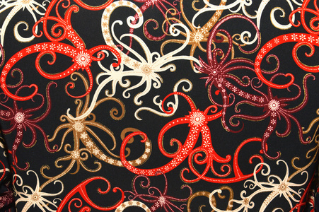 详细的模式的印度尼西亚蜡染布