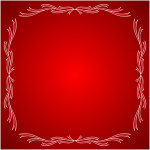 贺卡红色复古框架设计